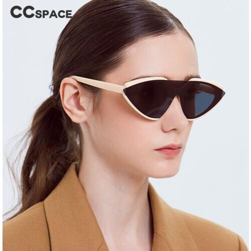 49935 Cat Eye One-Piece Sunglasses Men and Women Fashion Brand Designer Sunshade Uv400 Retro Glasses Party Prom