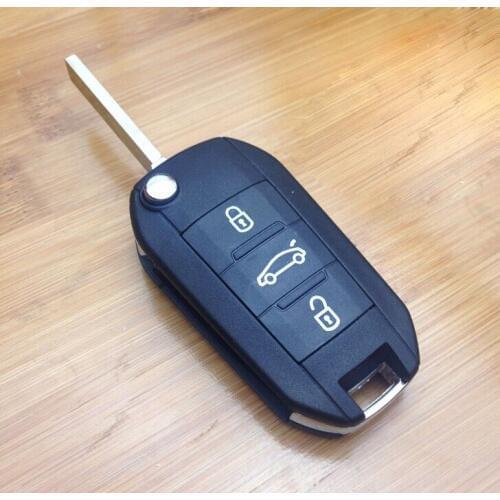 5PCS/lot For Citroen Triumph Sega C5 Modified Flip Folding Remote Key Shell Case 3 Button Groove Blade Fob Key Cover(508 Style)