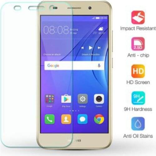 5PCS Tempered Glass For Huawei Y3 2017 5.0" CRO-L02 CRO-L22 CRO-L03 CRO-L23 CRO-U00 Screen Protector 9H 2.5D On Protective Film