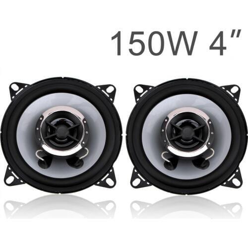 2pcs 150W Dual-Cone Car Coaxial Horn Auto Audio Music Stereo Full Range Frequency Hifi Speakers Non-destructive Installation