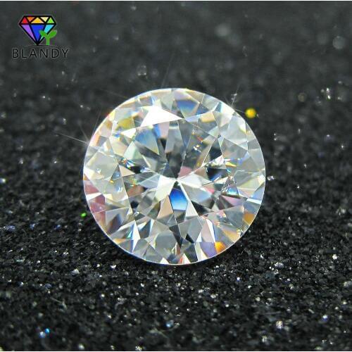Free Shipping 1000pcs/lot 0.8~3.0mm Round Shape Brilliant Cut A Quality White Cubic Zirconia CZ Stone Synthetic Gems For Jewelry