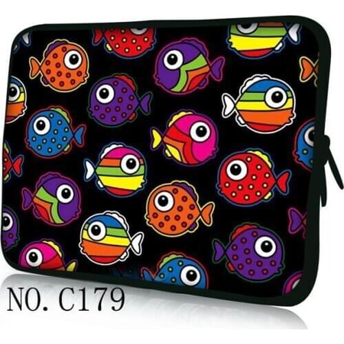 Fishes Laptop Sleeve Bag For Macbook Air 13 Touch ID 2018 Pro 13 11 12 15 bags Case For Xiaomi 13.3 15.6 notebook Cover