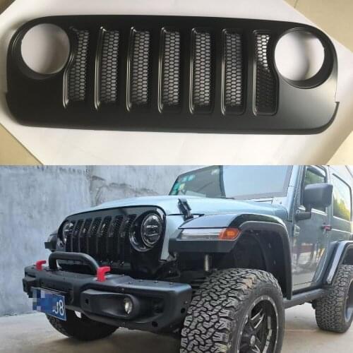 Black front grill JL style to JK vehicle 2007-2017 JK front grill
