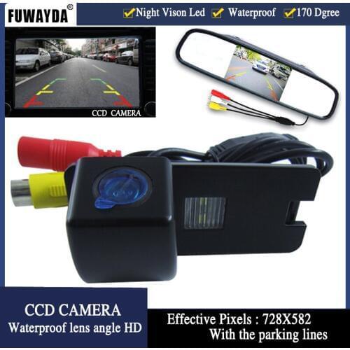 FUWAYDA Color Car Rear View Camera for Holden Commodore Holden/Commodore VY VZ VE1,with 4.3Inch Rear view Mirror Monitor HD