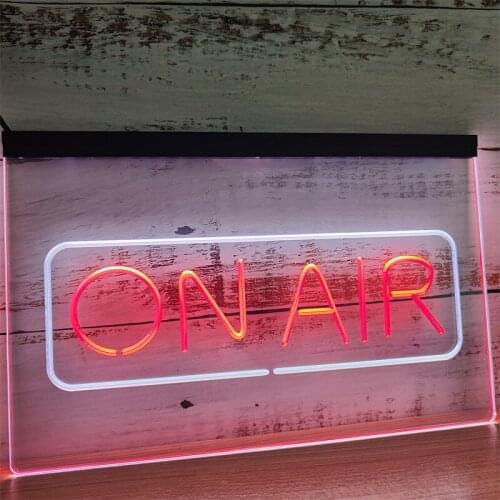 Ss018 On Air Signal Recording Studio Room Decoration Dual Color Led Neon Sign