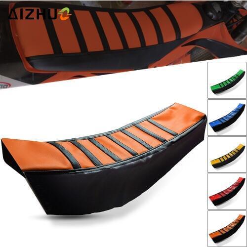 For XC SX EXC SX-F 65 85 105 125 144 150 200 250 300 450 500 530 Rubber Striped Motorcycle Soft-Grip Gripper Soft Seat Cover