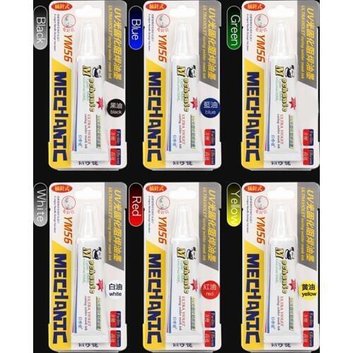 Mechanic YM56 Pinpoint UV Light curing Ink PCB BGA circuit board Special ink Curing UV curable solder resist oil