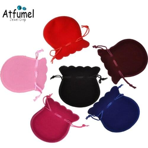 100Pcs/lot Mini Drawstring Jewelry Packaging Bag Jewelry Bags Pouches Jewellery Bag Organiza Bags Wedding Packaging For Jewelry