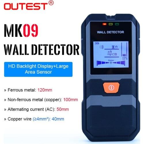 OUTEST 3 in 1 Wall Detector sensor for AC(Copper wire), Metal,Copper,Metal Objects Steel Wire Copper Tube Finder HD backlight