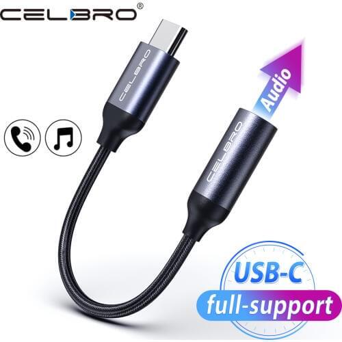 Type C to 3.5mm Aux Adapter Headphone Jack 3.5 Audio Cable Adaptador Usbc Usb C To 3.5 Cable For Xiaomi 9 pro Samsung Note 10
