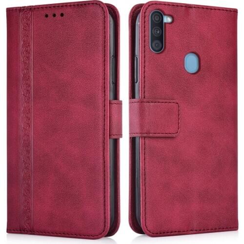 Luxury Flip Wallet Leather Case for Samsung Galaxy M11 Magnetic Book Protect phone back Cover