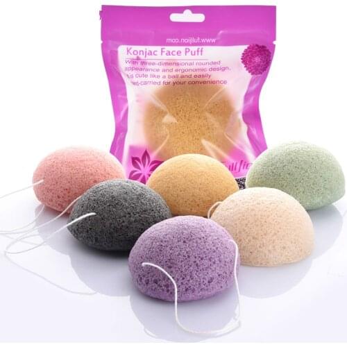 Flutter wash natural active plant konjac Cleansing cotton bamboo charcoal cleaning flapping Amorphophallus konjac wet sponge