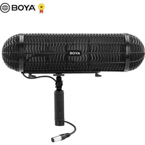 BOYA BY-WS1000 Microphone Blimp Windshield Suspension System with XLR Cable for 20-22mm Diameter Shotgun Mic for Canon Nikon