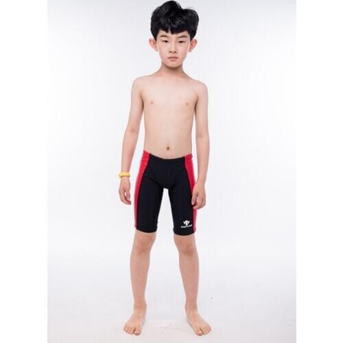Boys Professional Training Quick-Dry WaterProof Sport Swim Trunks Kid Competitive Bathing Swim Shorts Racing Swim Jammer Briefs