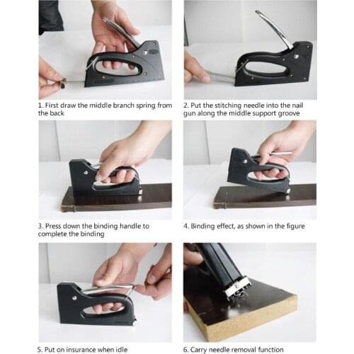 Heavy Duty Multitool Nail Staple Machine Stapler Stapling Remover for Wood Door Heavy Duty Multitool Nail Staple Machine Stapler