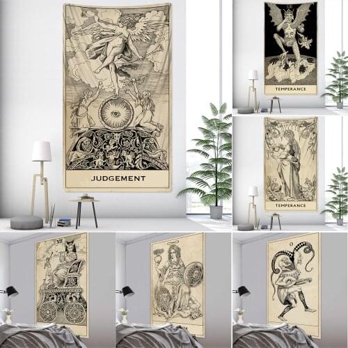 Tarot Divination Home Decoration Witchcraft Tapestry Mandala Wall Decoration Hippie Bohemian Decoration