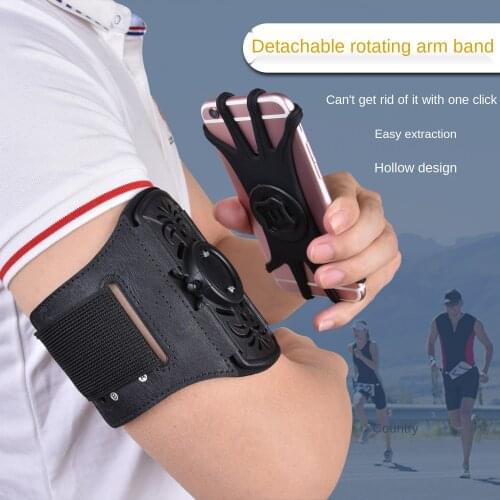 Universal 7.2'' Rotatable Running Sports Phone Case wrist Arm band For iPhone 12 Pro Max XR Samsung S10 S9 GYM Armbands