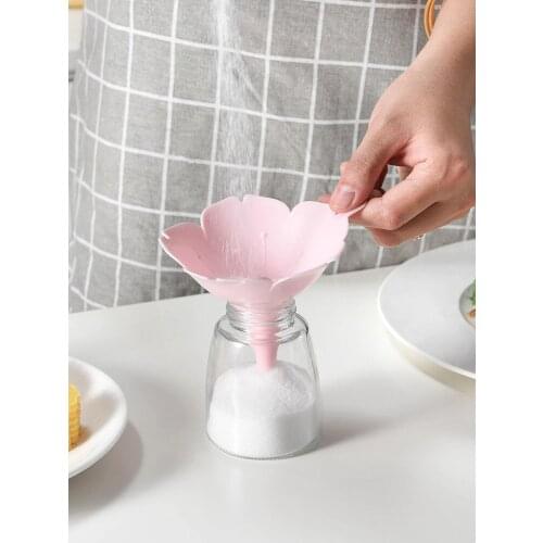 Funnel Home Olive Oil Spices Liquid Powder Dispenser Milk powder seasoning funnel Kitchen Accessories