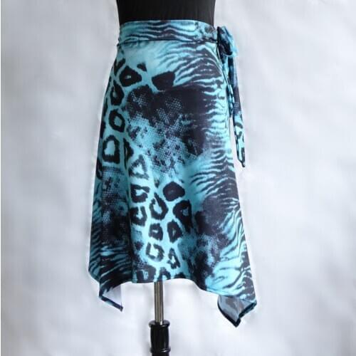 Latin Dance Skirt One Piece Skirt Short Skirt Square Dance Adult Womens Skirt Practice Performance Clothes 2021