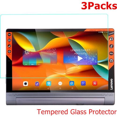 3Piece Tempered Glass For Lenovo Yoga Tab 3 8.0 850F 850M 850L YT3 X50F X50M Plus Pro X90 X90F Tablet Screen Protector Film