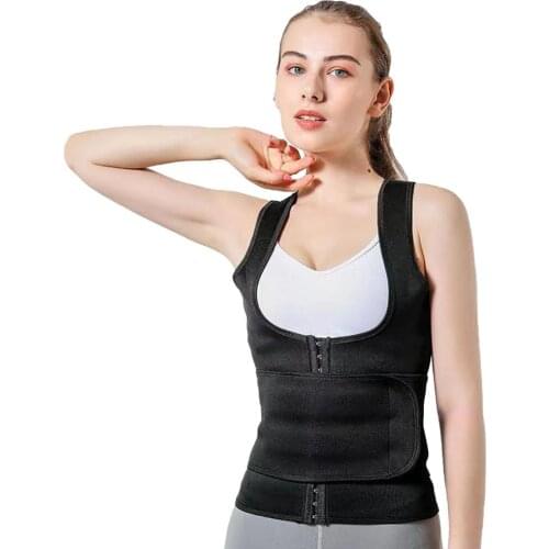Women Waist Trainer Slimming Trimmer Belt Tummy Belly Girdle Body Shaper Vest Shaperwear Adjustable Buttoned Shaping Corset