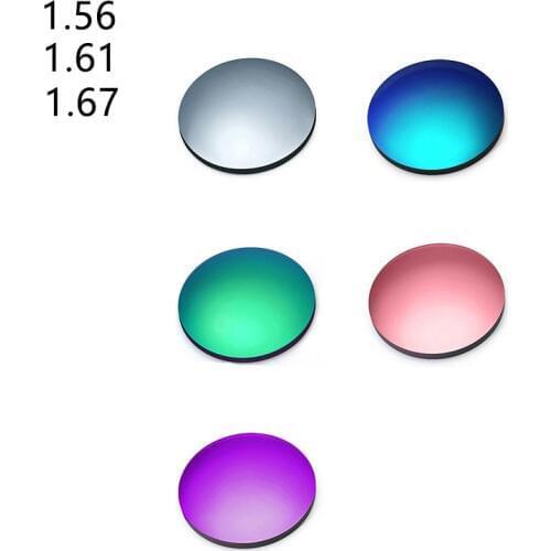 1.56 1.61 1.67 Prescription Glasses Optical Lenses Myopia Nerd Sunglasses Mirror Lens Vintage Retro Non-polarized Glasses