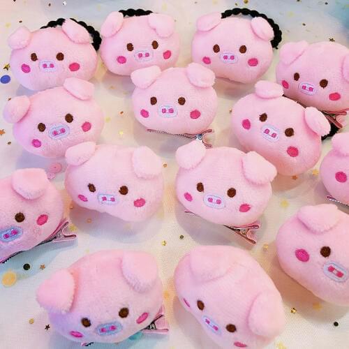 100pcs/lot DIY Simple Multi Hair Bands Brooch Plush Toy Hair Clips Porkets Headbands Hair Styling Tools Accessories HA1595