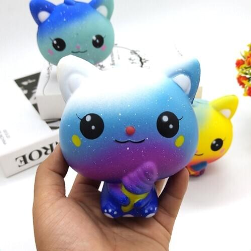 Anti-stress Squishy Slow Rebound Ice Cream Cat Doll Toy Squeeze Stress Reliever Decompression Toys For Children Adults Gift
