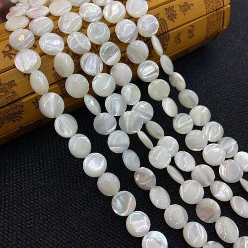 Freshwater Shell Beads Horseshoe Mule Round Cake Disc-shaped Diy Accessories Special-shaped Bracelet Charm Accessories Beaded