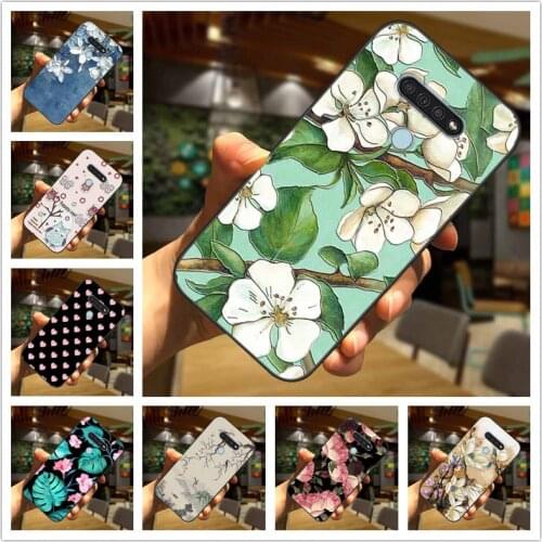 For LG K51s K41s Case 3D Blossom Emboss Silicone Phone Cover for LG K61 K71 Cases Soft Relief Coque for LGK61 K 71 Funda Cute