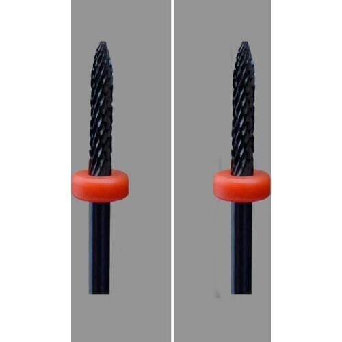Black Ceramic Nail Drill Bit-6Pcs/Lot - Under Nail Cleaner Bit - (1036.023)