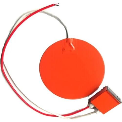 Diameter 500*1.5mm 230V 1000W Round Silicone Heater with digital thermostat 1000mm lead wire