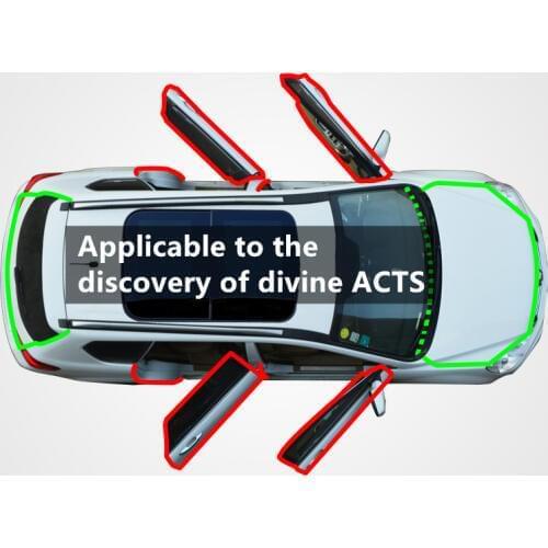 For land rover discovery shenxing car door side seam dust feng shui collision sound insulation plus modified rubber sealing