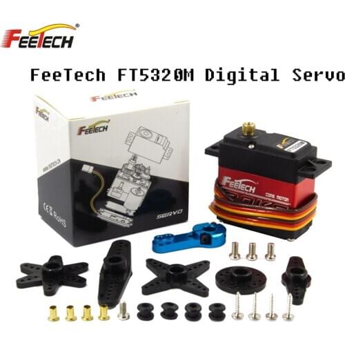FEETECH FT5320M-20KG FT5325M-25KG Waterproof High Speed Metal Gear Digital Servo 25T Arm For 1/8 1/10 RC Cars Baja Truck Toys