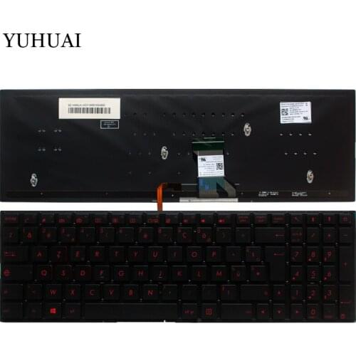 French Laptop Keyboard For ASUS GL702 GL702VT GL702VM 0KNB0-662LUS00 AEBK5U00030 FR keyboard with Backlight