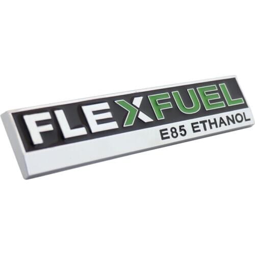 Chrome Green Flex Fuel for 07-13 Yukon Sierra Silverado Emblem Badge Sticker