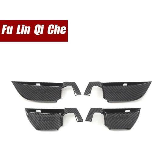 Car ABS Interior Inner Door Handle Bowl Trim Cover Decoration for Honda Accord 10th 2018 2019