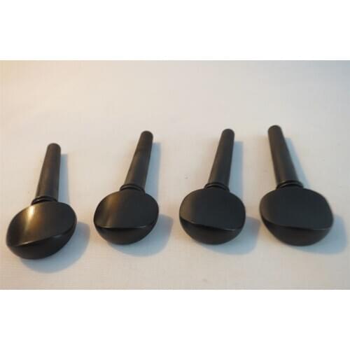 100pcs (25 Sets) Natural Ebony violin pegs 4/4 without the inlay
