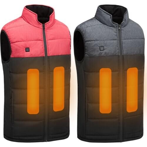 Men Women Outdoor Camping Hiking Warm Washable USB Winter Heating Vest Waistcoat Men Clothing мужская куртка hommes veste 2020