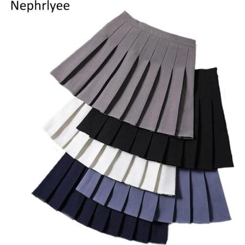 Женские плиссированные юбки Nephrlyee China At AliExpress