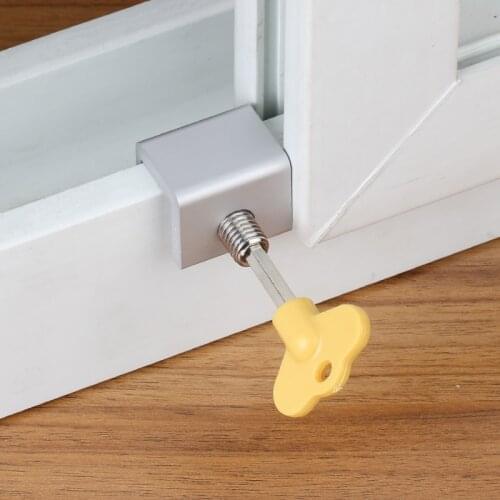 New Sliding Sash Stopper window catch security translation screen lock limiter aluminium Door Frame restrictor Child protection