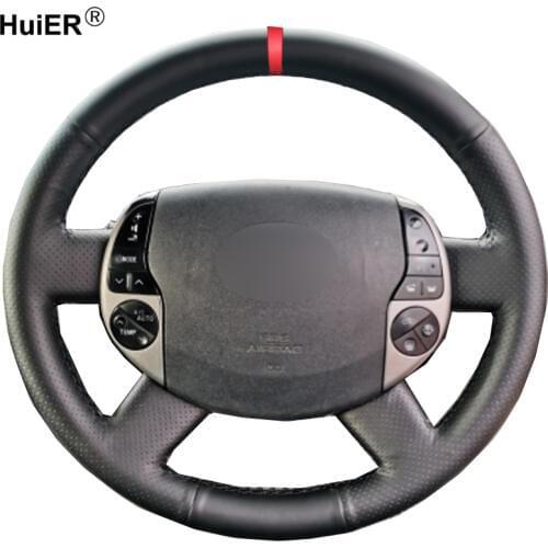 Hand Sewing Car Steering Wheel Cover Volant Braid on the Steering wheel For Toyota Prius 20(XW20) 2004 2005 2006 2007 2008 2009