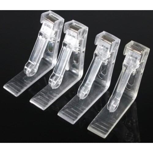 Plastic Transparent Tablecloth Fixing Clips Clear Holder Kitchen Table Cloth Clamps Picnic Wedding Prom Party Supplies