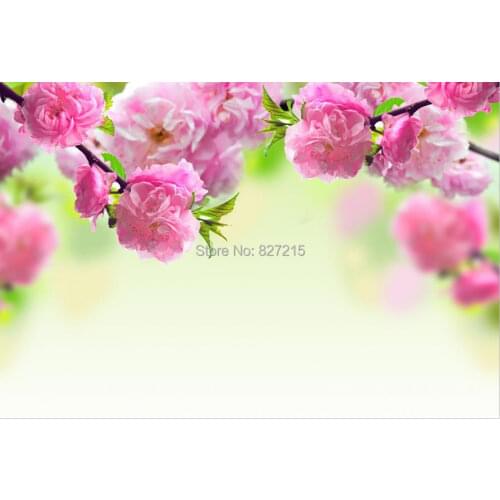 F-021 Print Stretched Ceiling Films/ Pink Rose in the tree with Fantastic Background/ Plafond Tendu