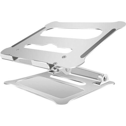Laptop Stand, Silver Aluminum Office Laptop Lift Stand Foldable Portable Laptop Stand Radiator Stand Suitable For 11 To 17 Inch