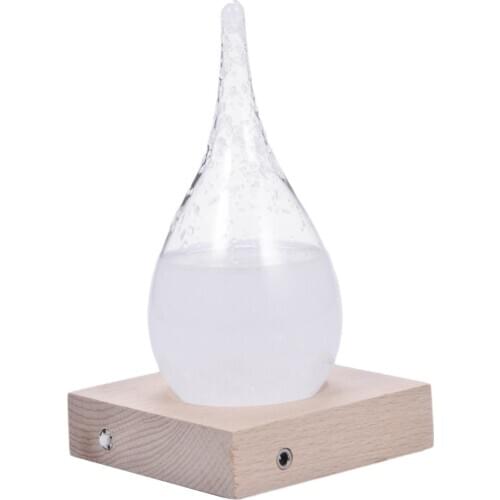 Crystal Transparent Storm Glass Bottle Barometer Bottles Weather Forecast Stylish Desktop Water Drop Weather Station 2021 NEW