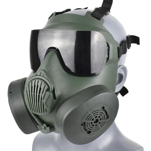 Tactical Mask Goggles Airsoft Mask with Fan Ventilation Defog Function for Airsoft Paintball Halloween Cosplay