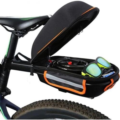 Bicycle Saddle Bag Bicycle Waterproof Saddle Bag Bicycle Tail Back Bag Bicycle Saddle Accessories Car Rear Shelf Bag Saddle Hard
