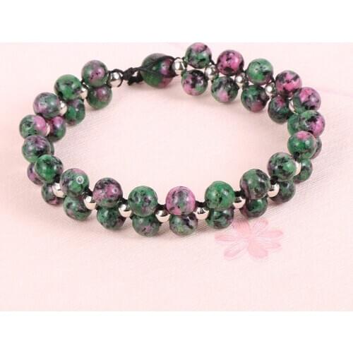 Handmade Rope Wrap 6mm Natural Stone Beads Bracelets For Women Girls 2020 Trendy Boho Wrap Bracelet Wristband Friendship Jewelry