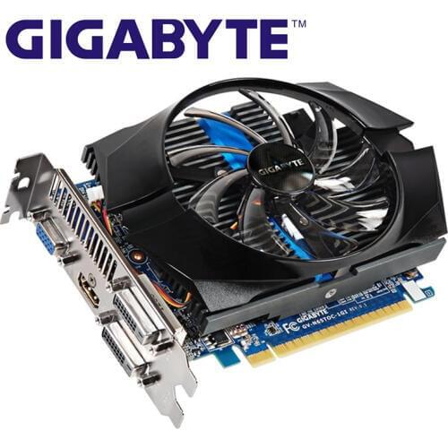 GIGABYTE GTX 650Ti 1GB Graphics Cards 128Bit GDDR5 GV-N65TOC-1GI Video Card for nVIDIA Geforce GTX 650Ti Hdmi Dvi VGA Cards Used